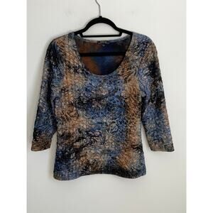 Renuar 3/4 sleeve top size‎ large